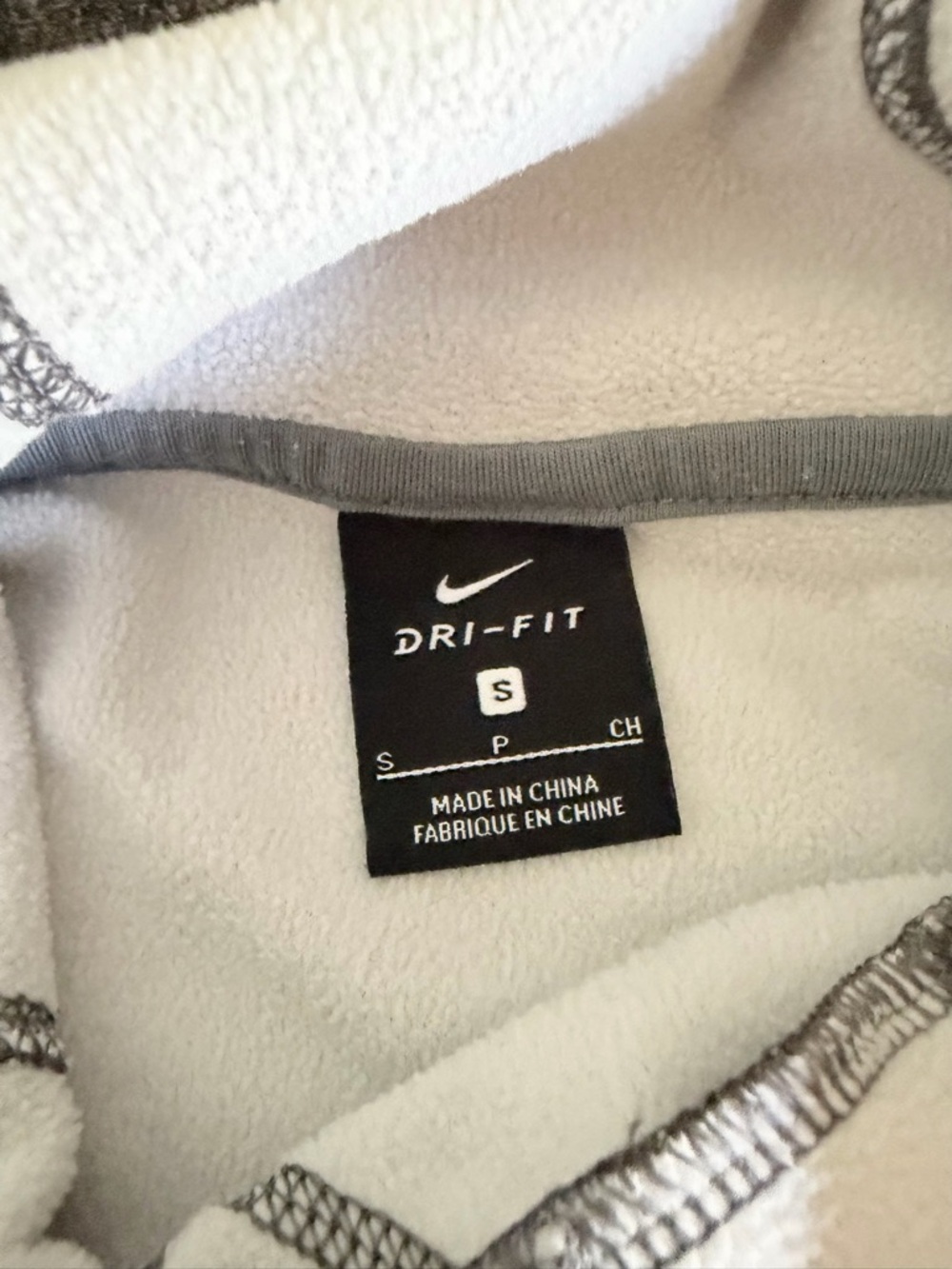 Nike Gray and Pink Colorblock Girls' Hoodie - Picture 4 of 5